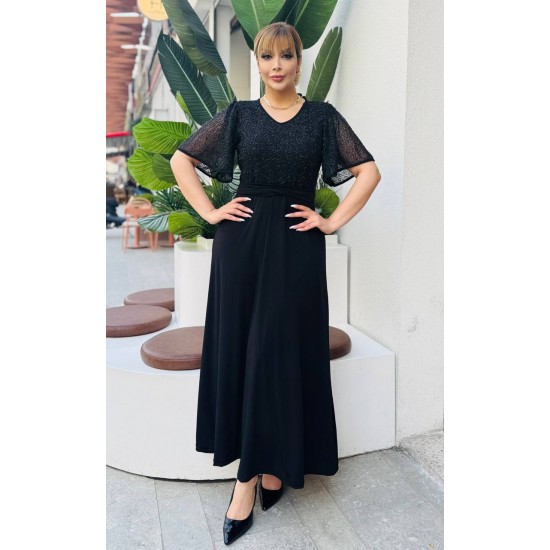 227930 TOPTAN SİYAH ABİYE