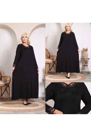 227955 TOPTAN SİYAH ELBİSE