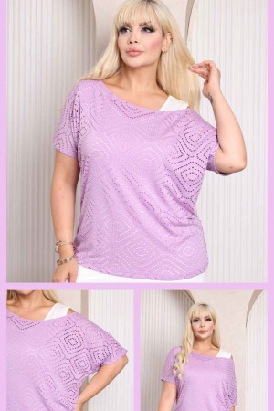 227956 TOPTAN LİLA BLUZ