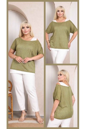 227957 khaki BLOUSE