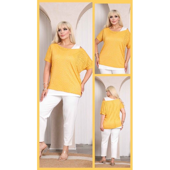 227958 TOPTAN SARI BLUZ