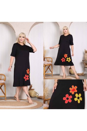 227973 TOPTAN SİYAH ELBİSE