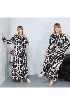 228046 DESENLİ ELBİSE