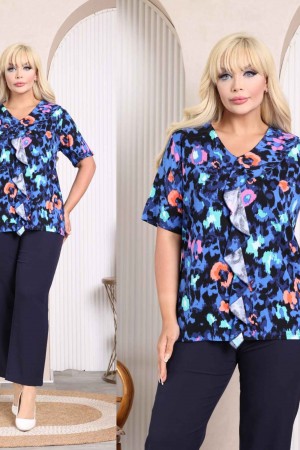 228084 DESENLİ BLUZ