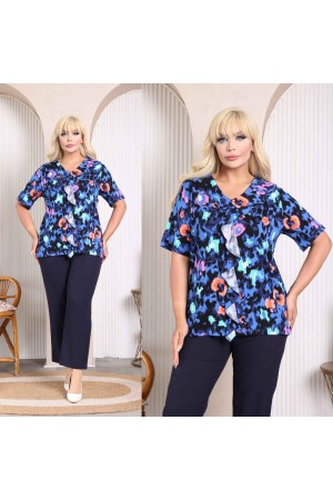 228084 DESENLİ BLUZ