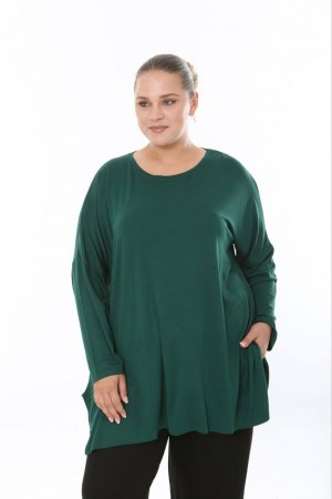 228163 "Emerald green" BLOUSE