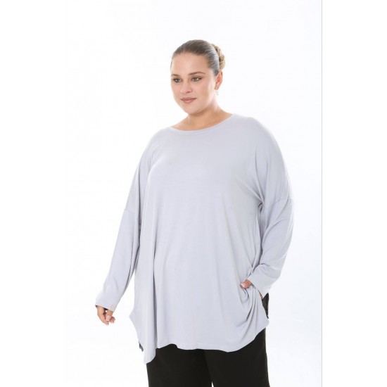 228164 GRAY BLOUSE