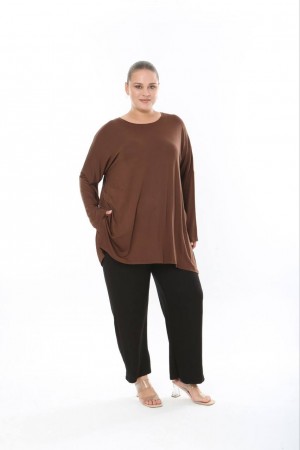 228165 COFFEE BLOUSE