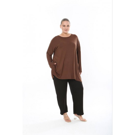 228165 COFFEE BLOUSE