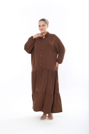 228176 KAHVE ELBİSE