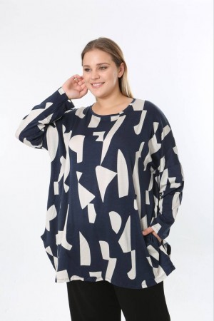 228188 DESENLİ BLUZ