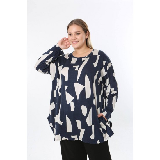 228188 DESENLİ BLUZ