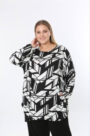 228189 DESENLİ BLUZ