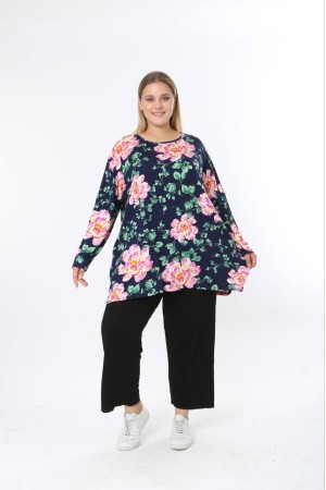 228190 DESENLİ BLUZ