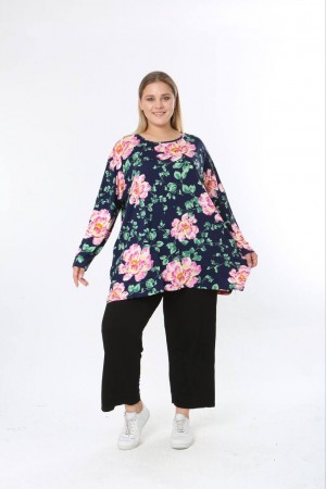 228190 DESENLİ BLUZ