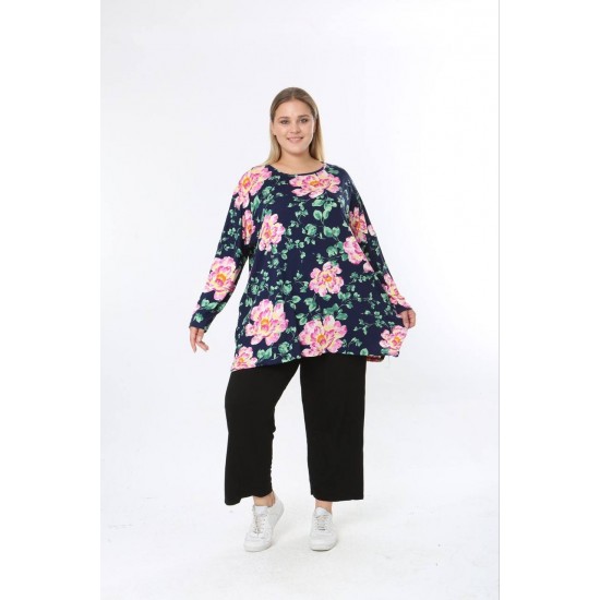 228190 DESENLİ BLUZ