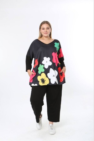 228195 DESENLİ BLUZ