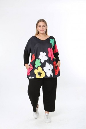 228195 DESENLİ BLUZ