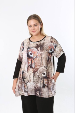 228199 DESENLİ BLUZ