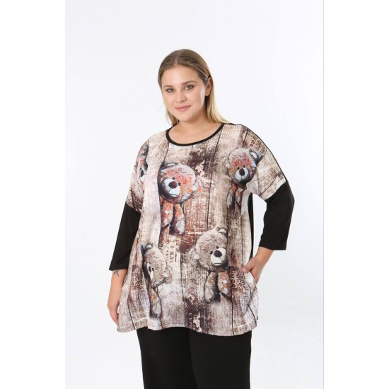 228199 DESENLİ BLUZ