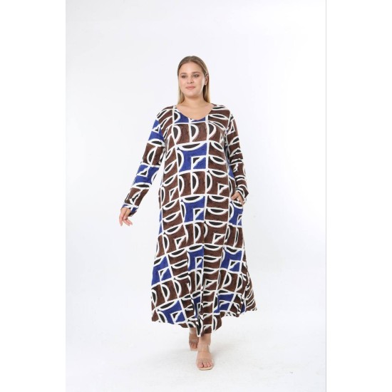228209 Patterned DRESS