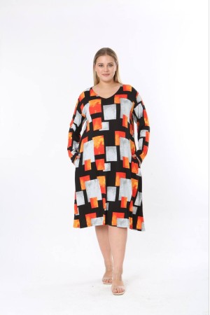 228238 DESENLİ ELBİSE