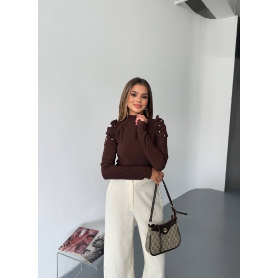 228369 COFFEE BLOUSE
