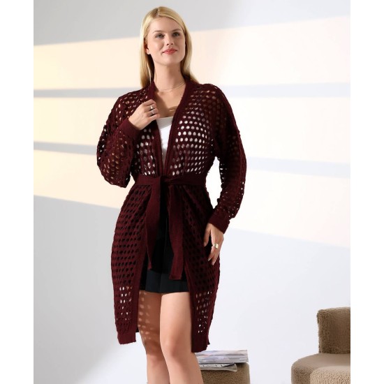 228398 Burgundy CARDIGAN