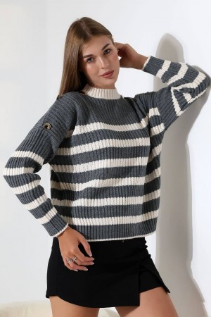 228417 ÇİZGİLİ KAZAK