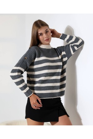 228417 ÇİZGİLİ KAZAK