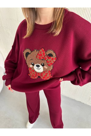 228421 Burgundy Trousers