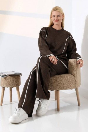 228430 KAHVE PANTOLON TAKIM