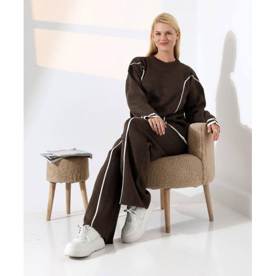 228430 KAHVE PANTOLON TAKIM