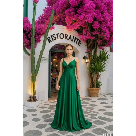 228439 GREEN "Evening dress"