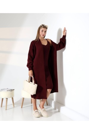 228448 BORDO ELBİSE