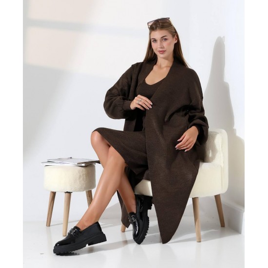 228450 KAHVE ELBİSE