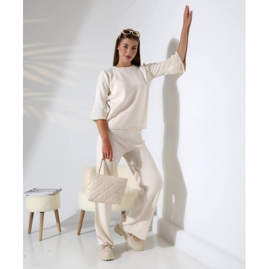 228461 BEYAZ PANTOLON TAKIM