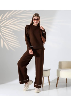 228490 KAHVE PANTOLON TAKIM