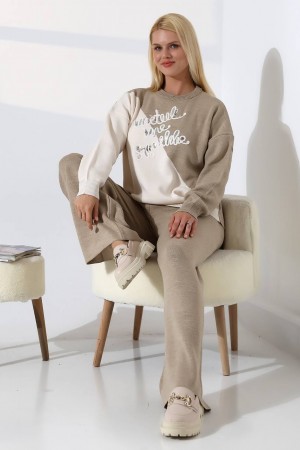 228502 BEJ PANTOLON TAKIM