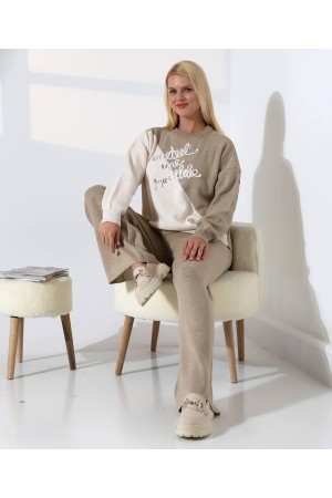 228502 BEJ PANTOLON TAKIM