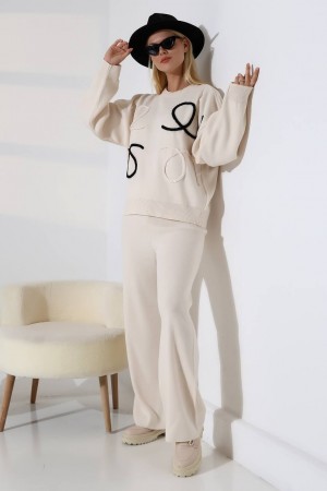 228506 EKRU PANTOLON TAKIM