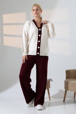 228520 KAHVE PANTOLON TAKIM