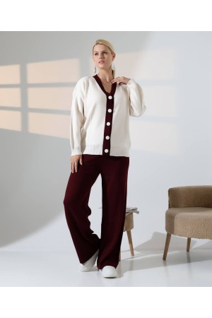 228520 KAHVE PANTOLON TAKIM