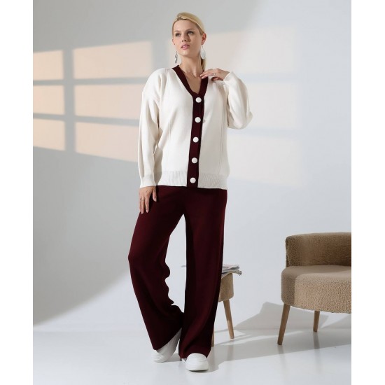 228520 KAHVE PANTOLON TAKIM