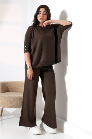 228531 KAHVE PANTOLON TAKIM