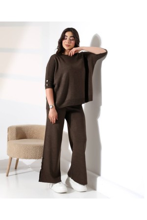 228531 KAHVE PANTOLON TAKIM