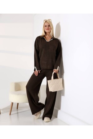 228560 KAHVE PANTOLON TAKIM