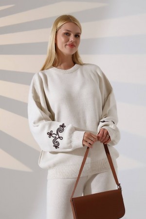 228573 EKRU PANTOLON TAKIM