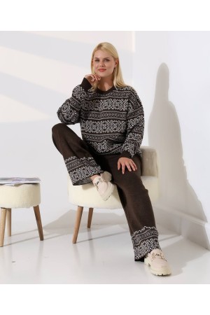 228576 KAHVE PANTOLON TAKIM