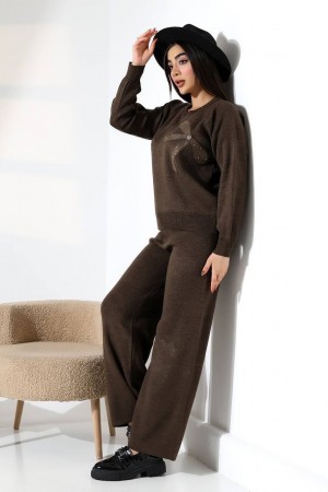 228638 KAHVE PANTOLON TAKIM